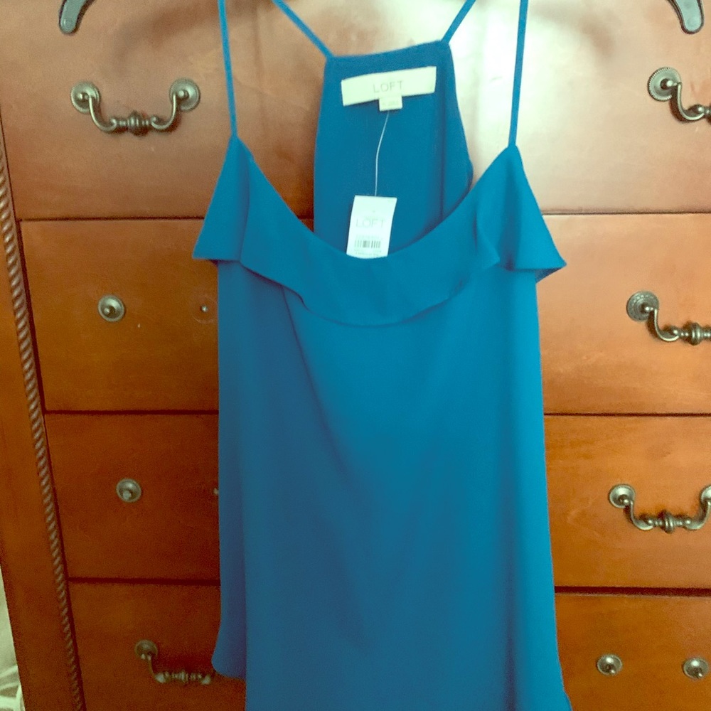 NWT Loft Cami With ruffles size extra small